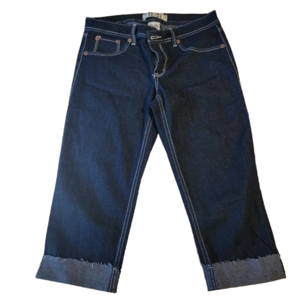 17/21 Women's Denim Dark Blue Cropped Jeans Size 8